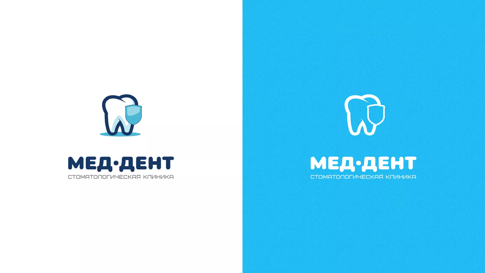 Разработка логотипа стоматологической клиники «МЕД-ДЕНТ» в Оханске