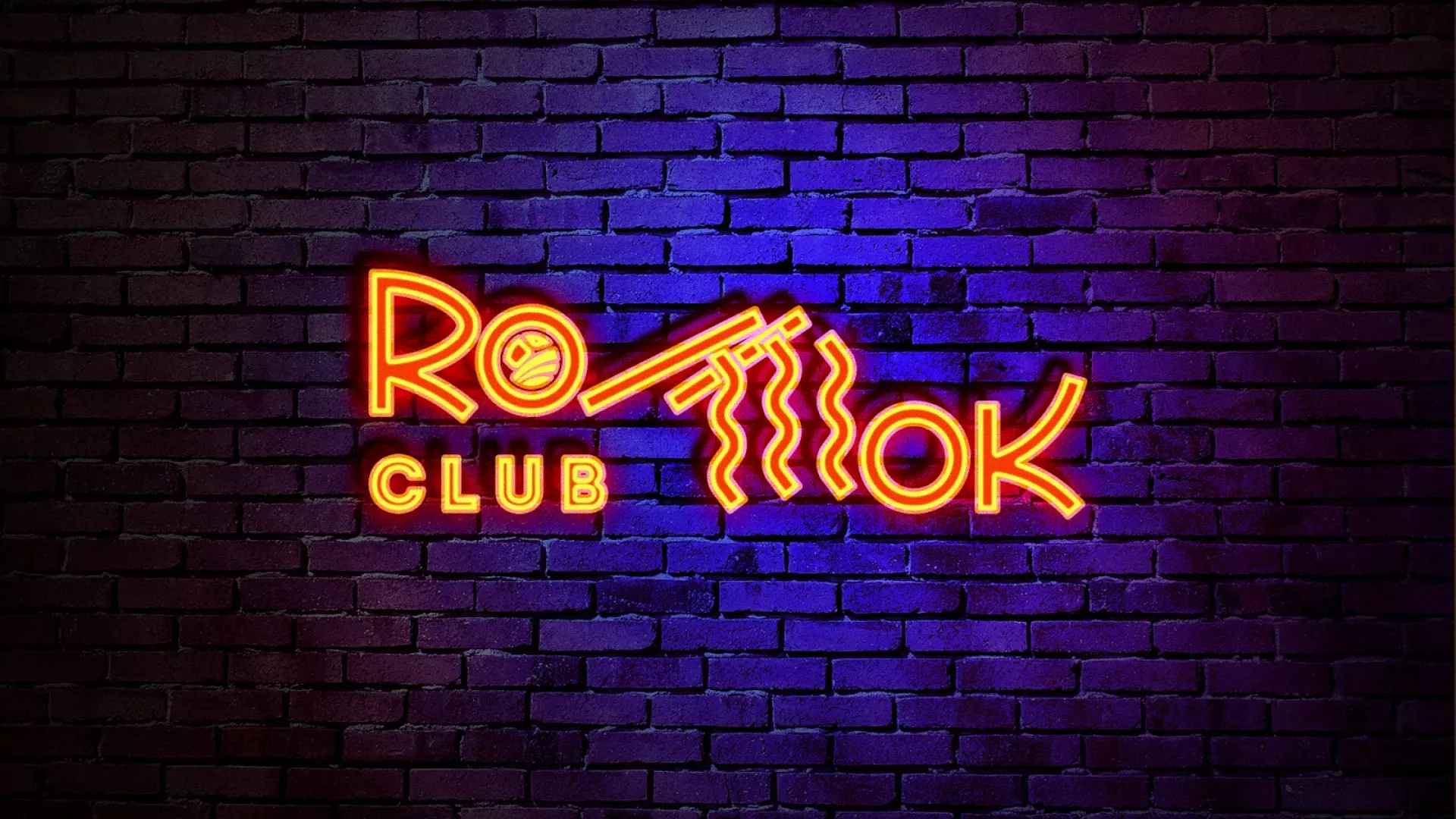 Разработка интерьерной вывески суши-бара «Roll Wok Club» в Оханске